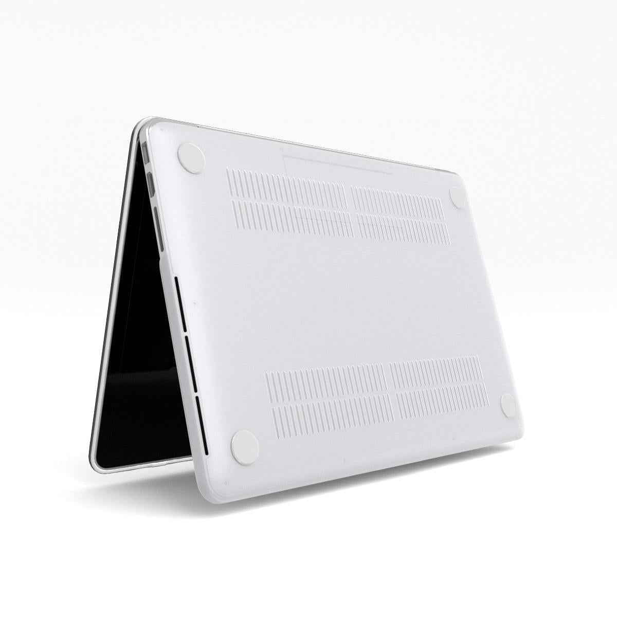 MacBook beschermcase met blauwe reiger – achteraanzicht