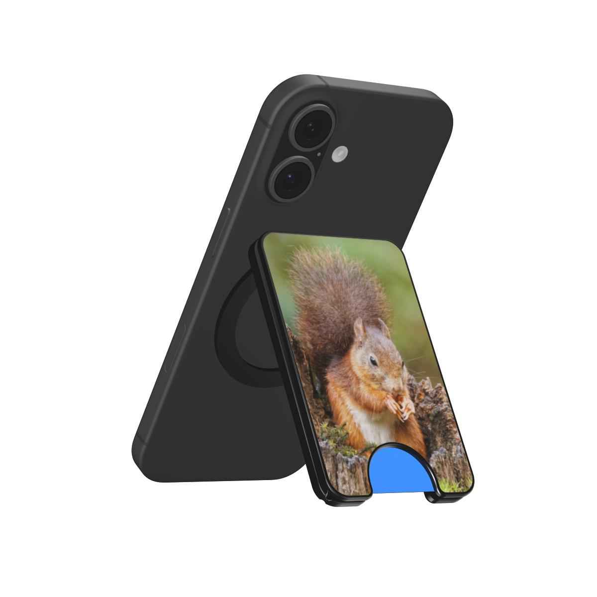 MagSafe-compatibele kaarthouder met eekhoorn natuurfotografie