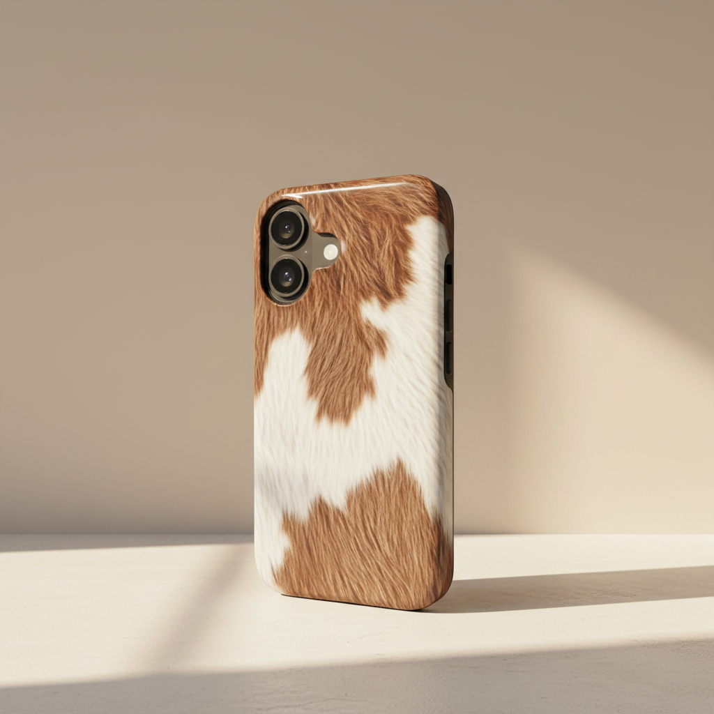 Roodbonte Koeienprint MagSafe iPhone Hoesje – Tough Case