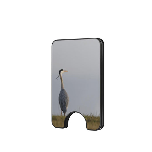 Blauwe Reiger Magnetic Wallet met standaard – voorzijde