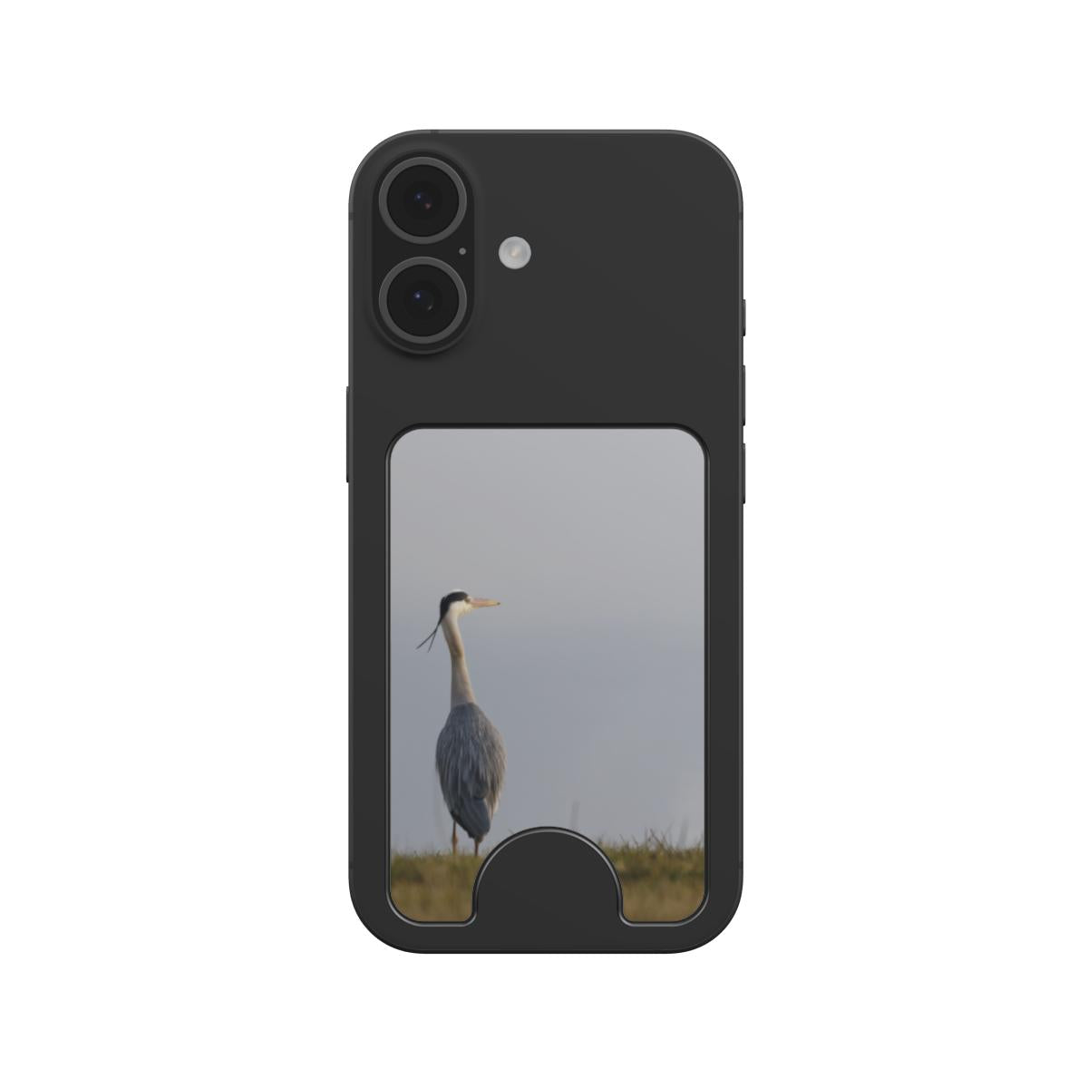 Magnetic Wallet met originele foto van een Blauwe Reiger