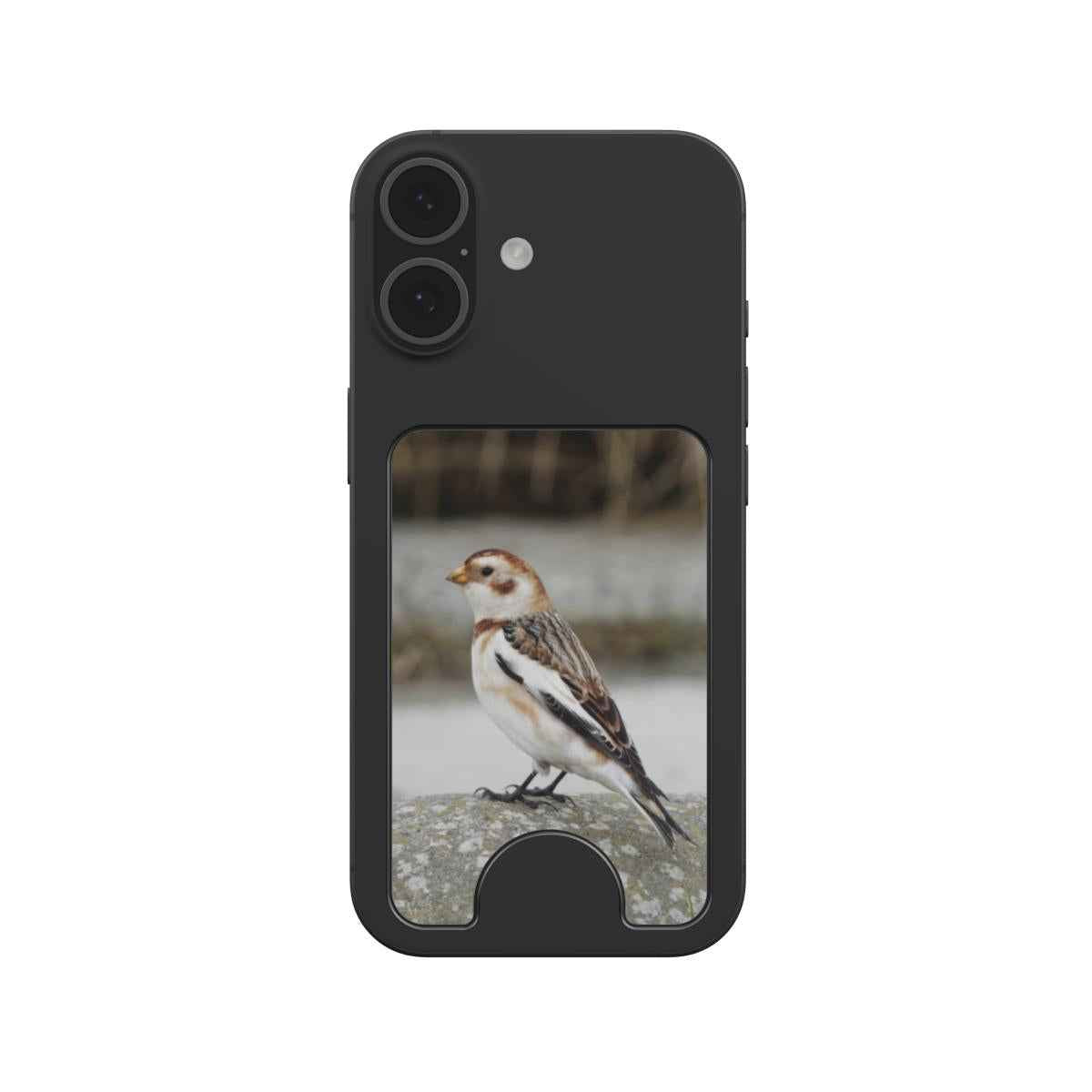 Magnetic Wallet met originele natuurfoto van een Sneeuwgors