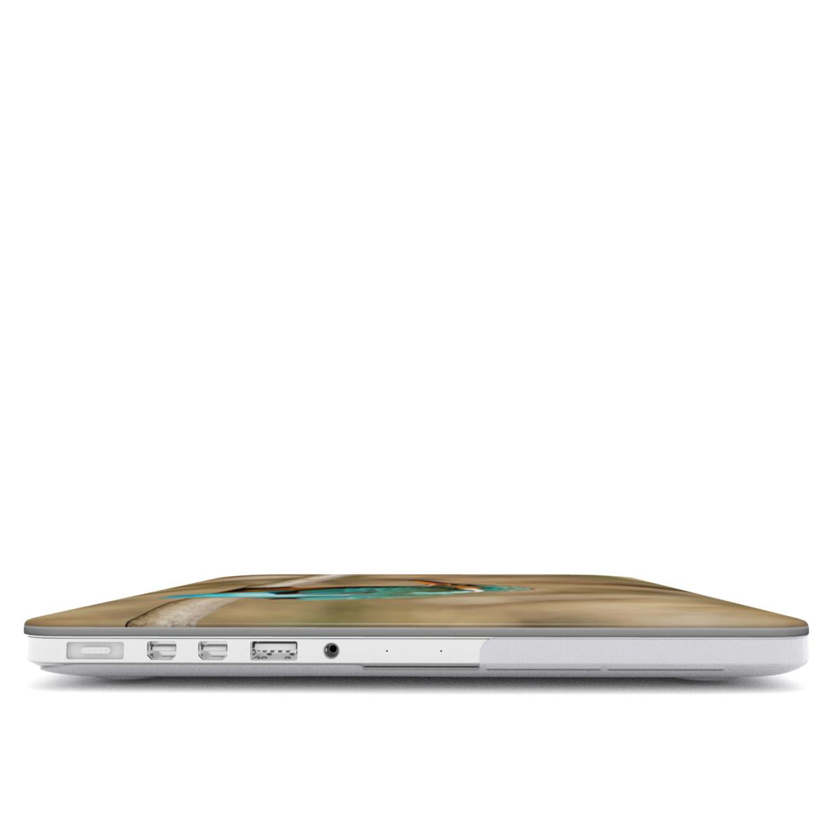 Slanke MacBook beschermhoes met kleurrijke ijsvogel
