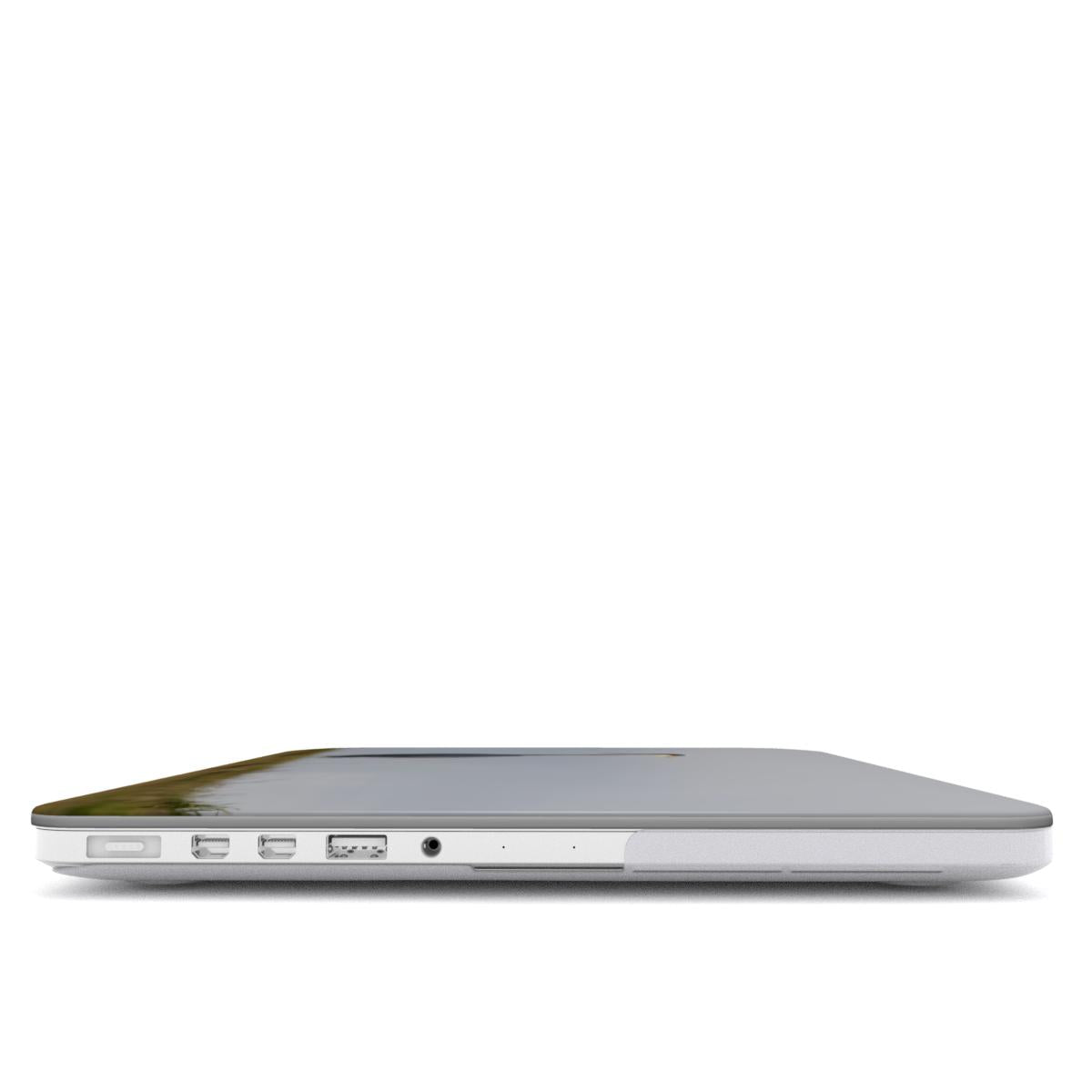 Slanke MacBook beschermhoes met blauwe reiger