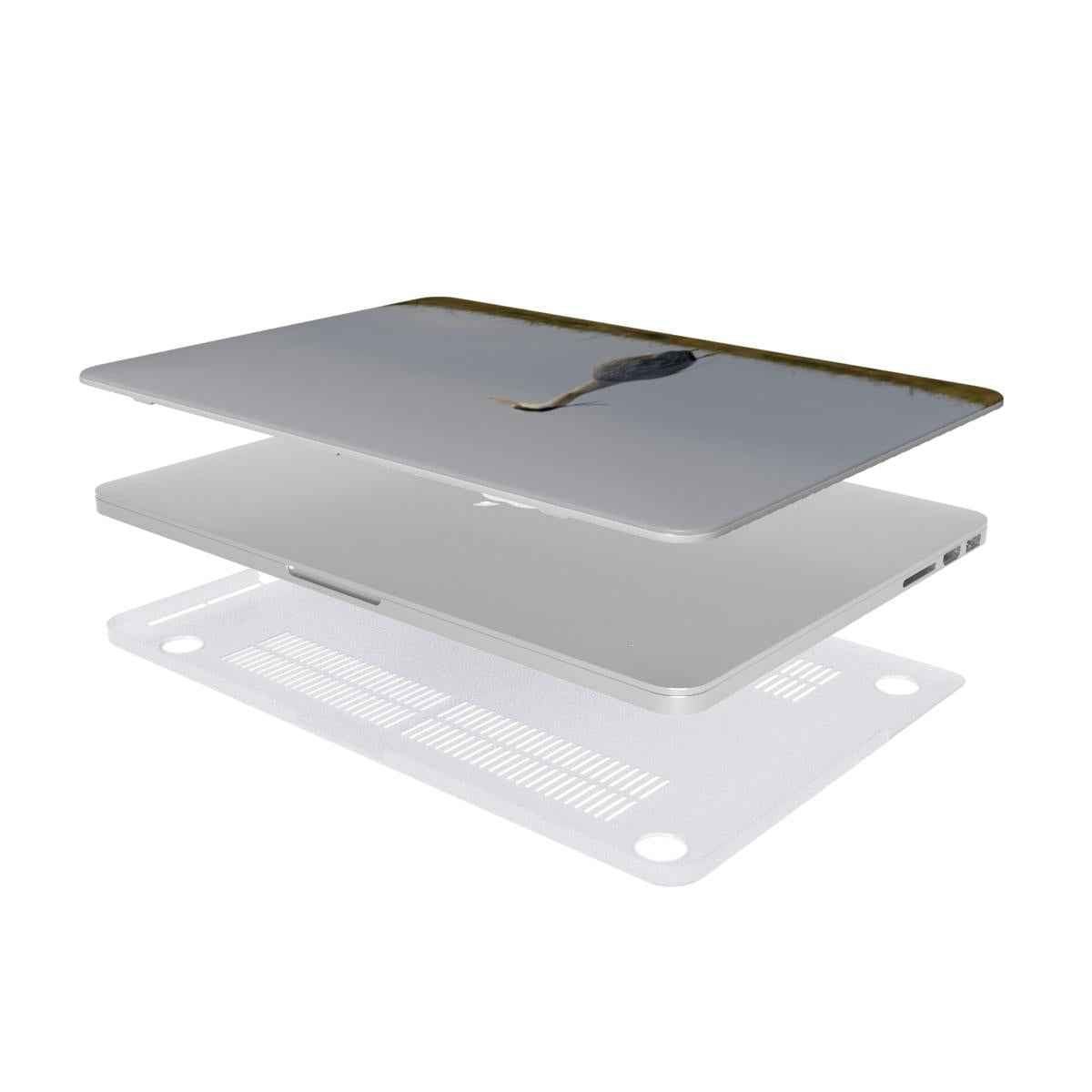 Blauwe Reiger MacBook Case – detail van de beschermhoes