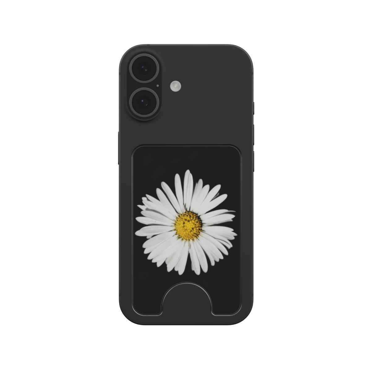 Magnetic Wallet met originele natuurfoto van een madeliefje