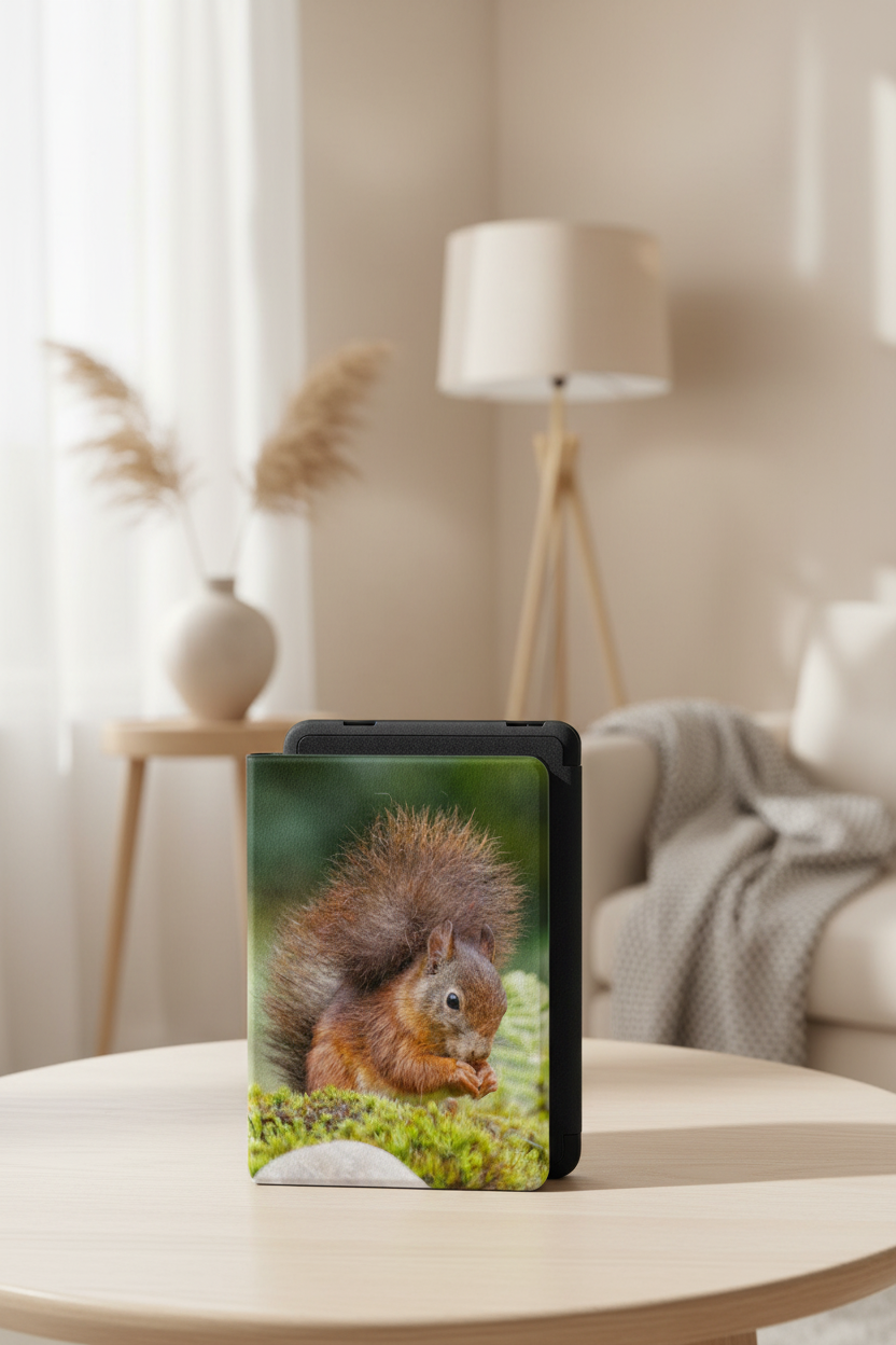 Kindle Paperwhite hoes met originele eekhoornfotografie