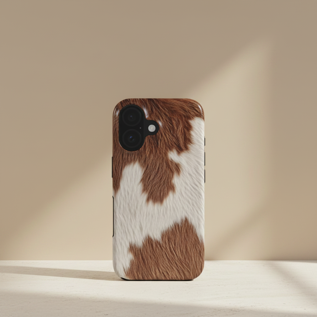 Roodbonte Koeienprint MagSafe iPhone Hoesje – Tough Case