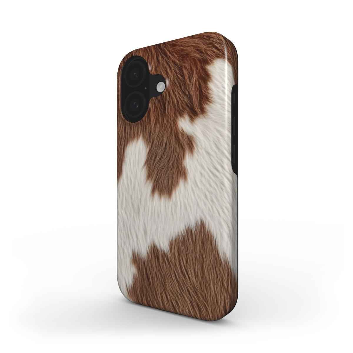Roodbonte Koeienprint MagSafe iPhone Hoesje – Tough Case