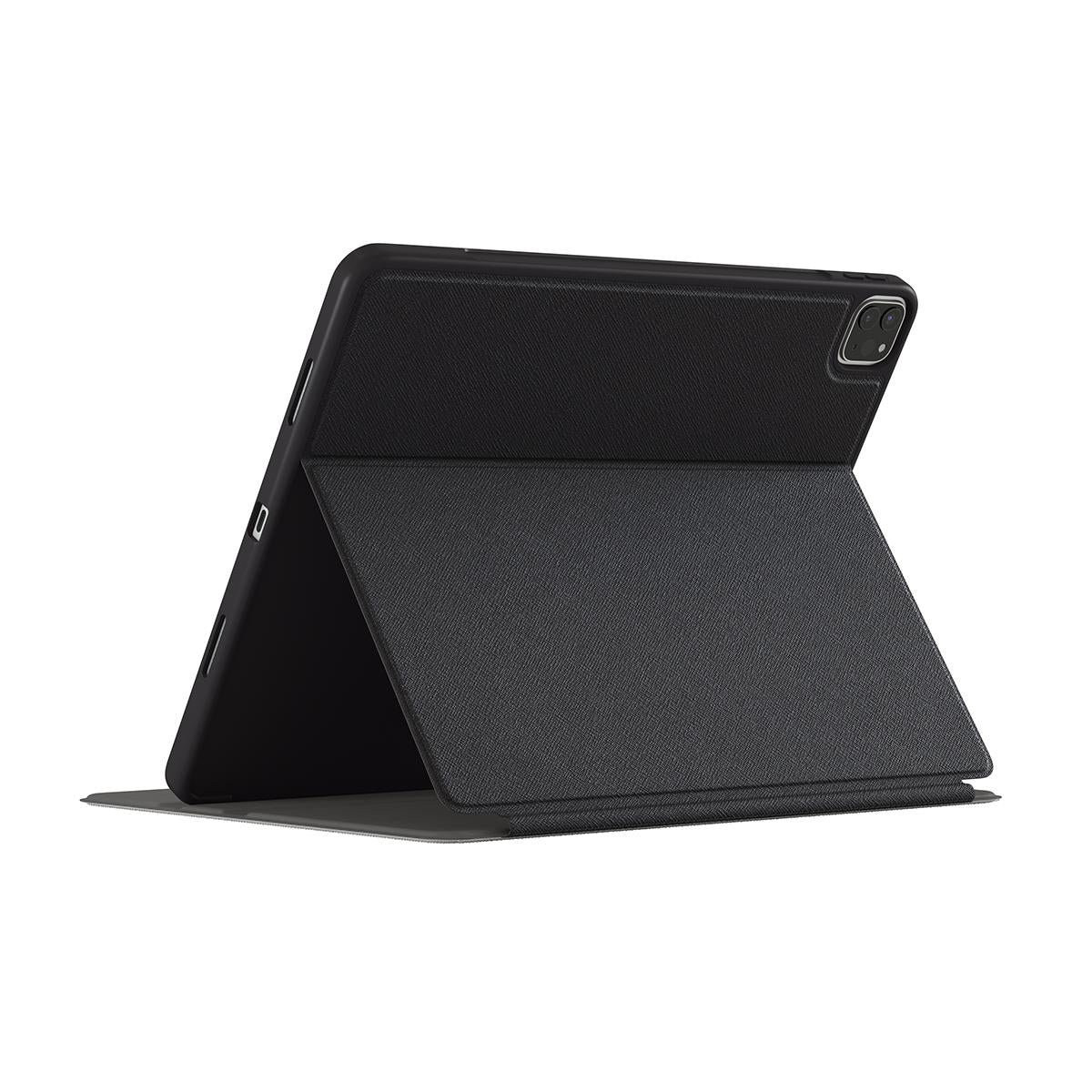 Geopende Koolmees iPad folio-case met beschermende binnenzijde
