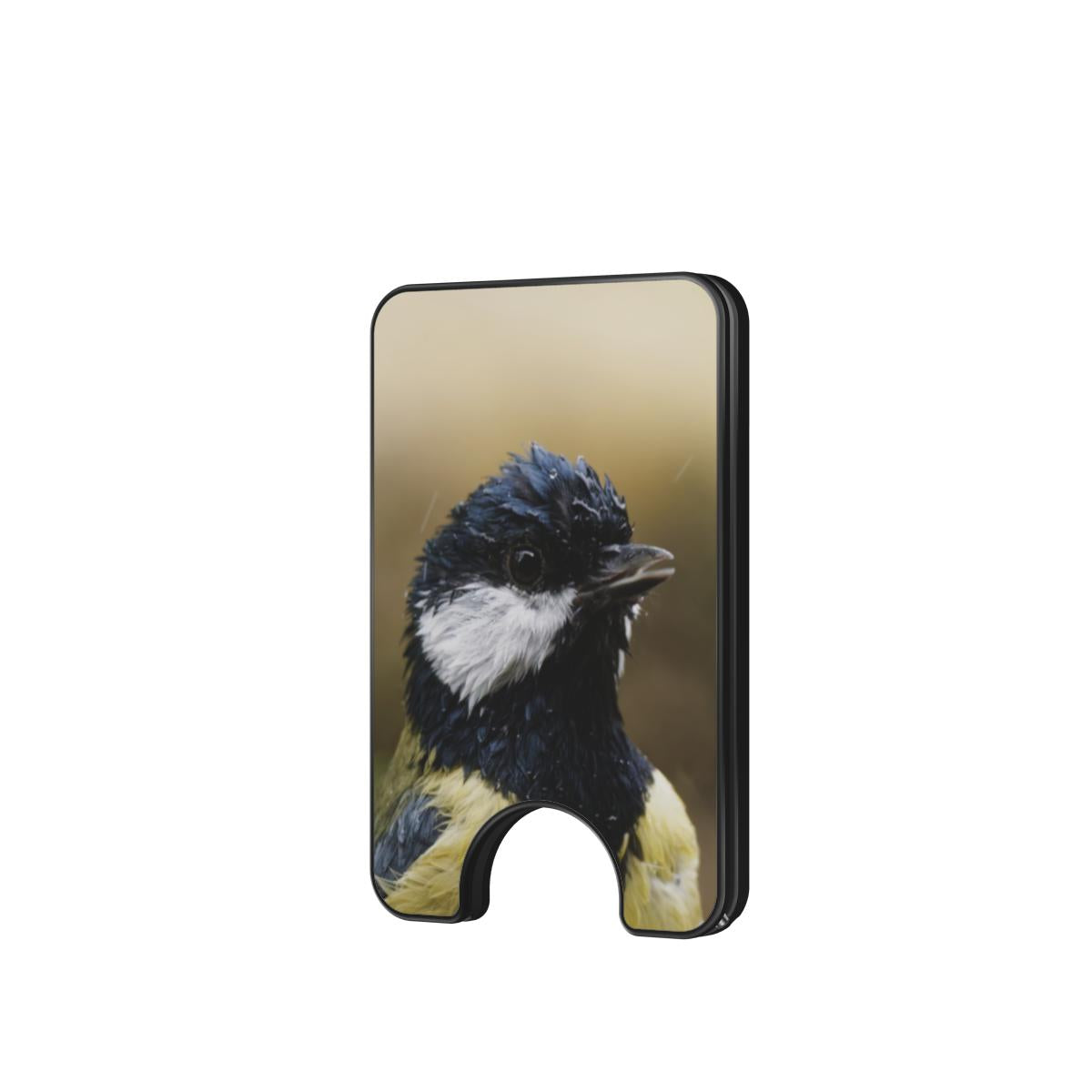 Koolmees Portret I Magnetic Wallet, vooraanzicht