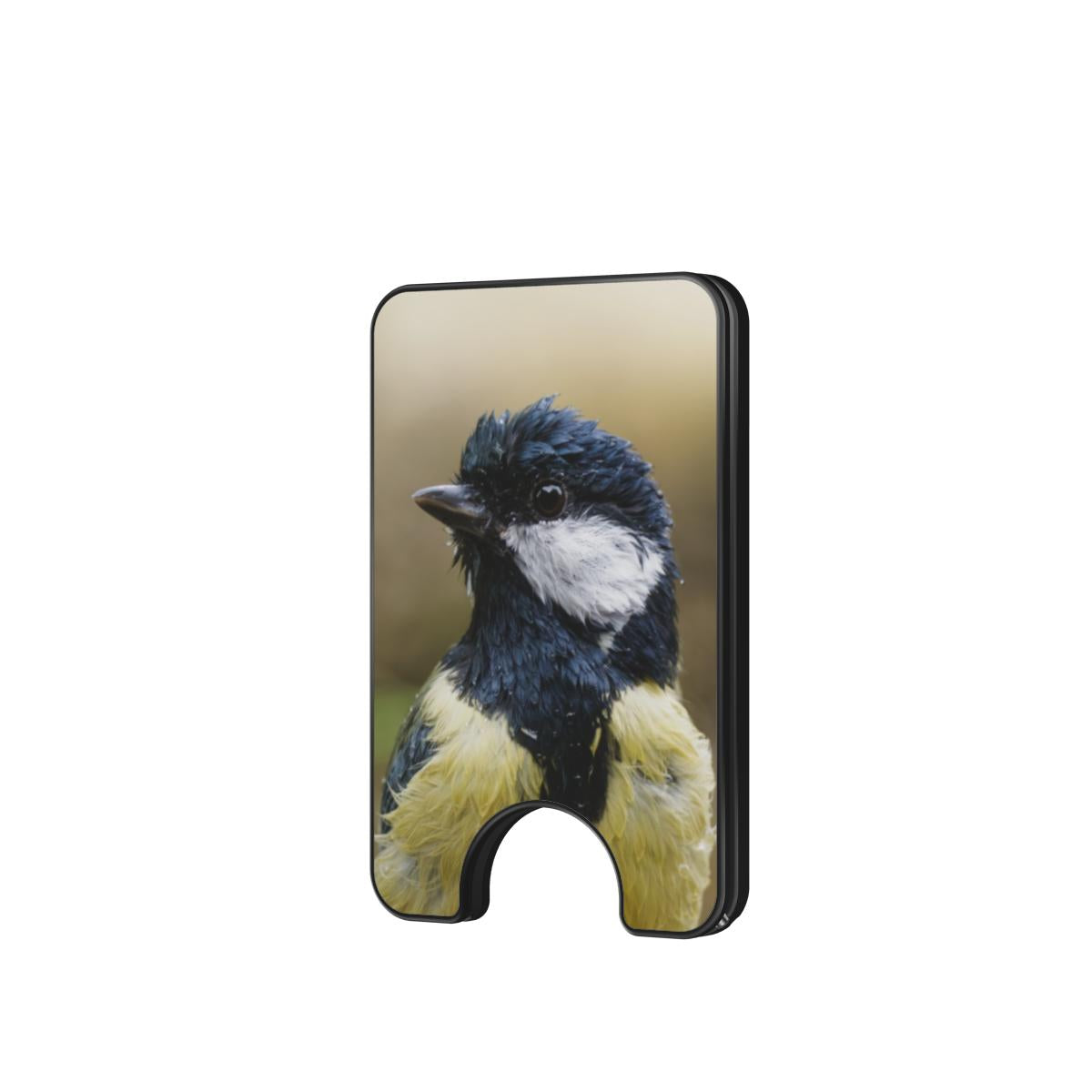 Koolmees Portret II Magnetic Wallet, vooraanzicht