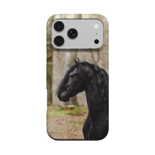 Fries Paard MagSafe Tough Case voor iPhone, achteraanzicht