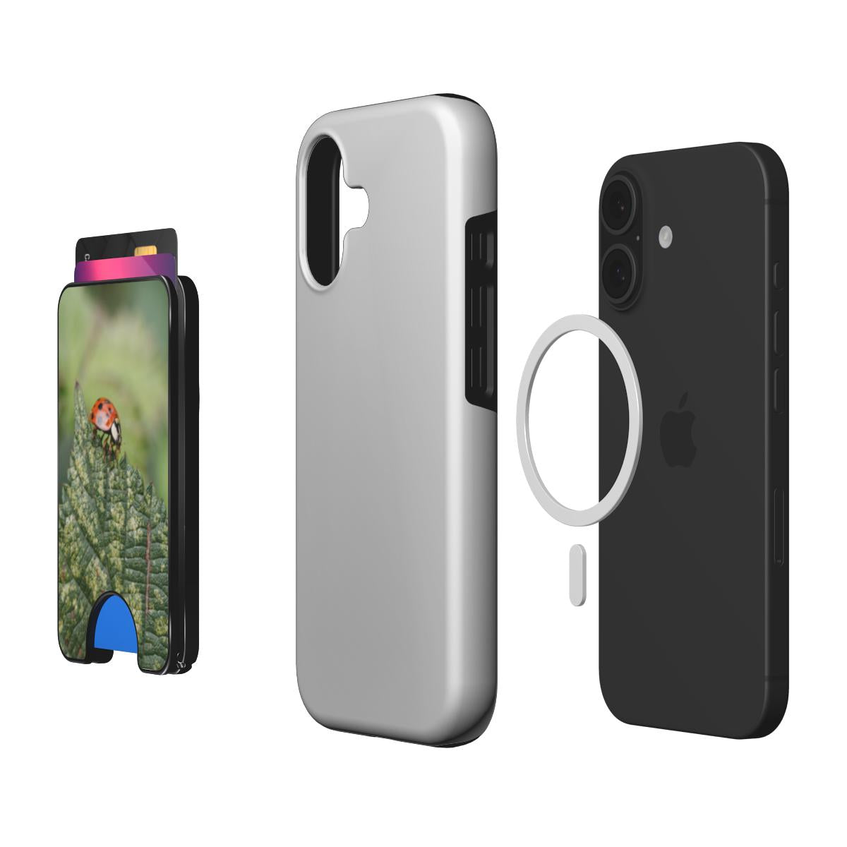 Lieveheersbeestje Magnetic Wallet met ruimte voor pasjes en magnetische bevestiging