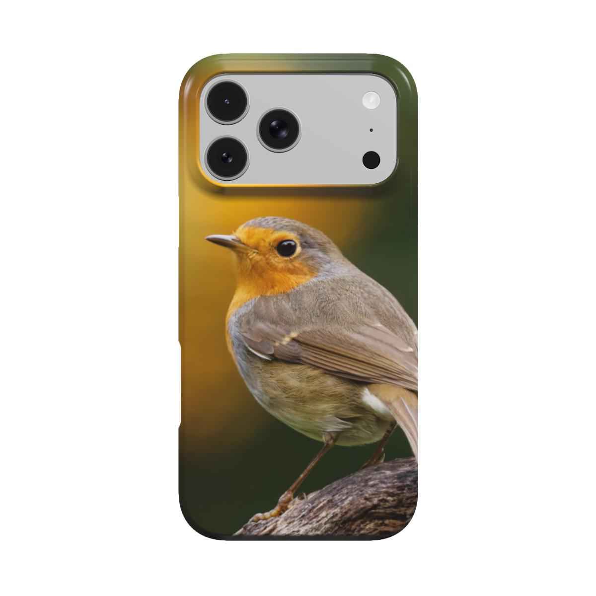 Roodborst Tough Telefoonhoes: Bescherming met Natuurfotografie voor iPhone & Samsung