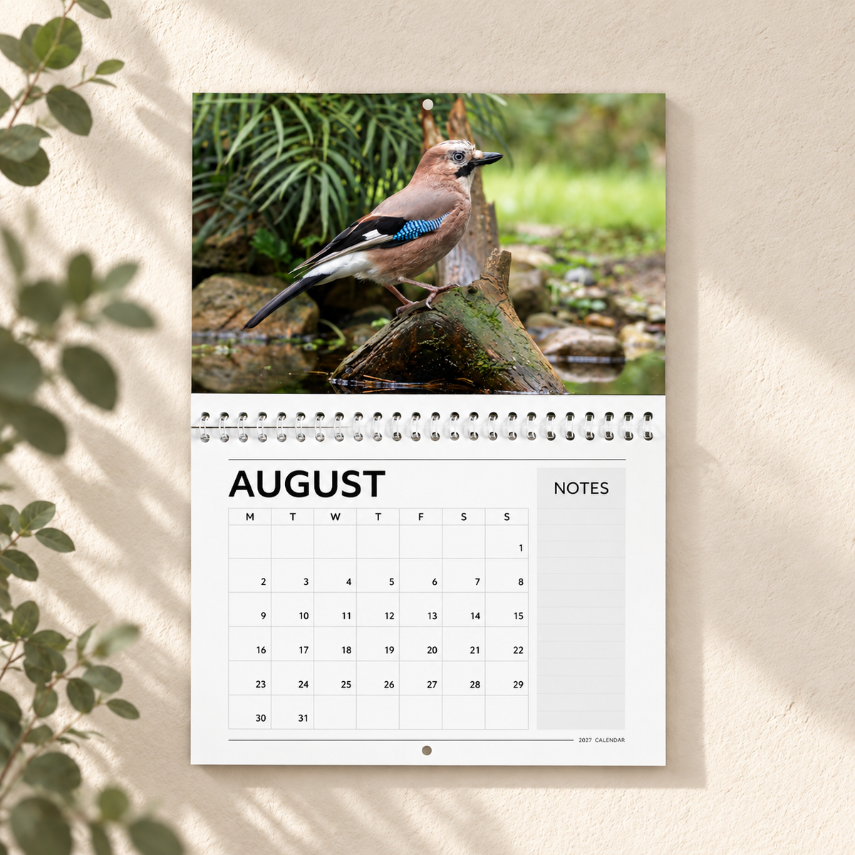 Vogelkalender 2027 - Breng de Natuur in Huis