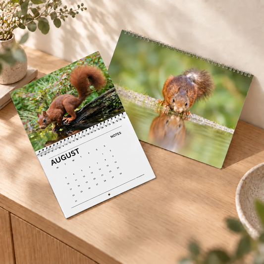 Squirrel Calendar 2027 – Bring Nature into Your Home