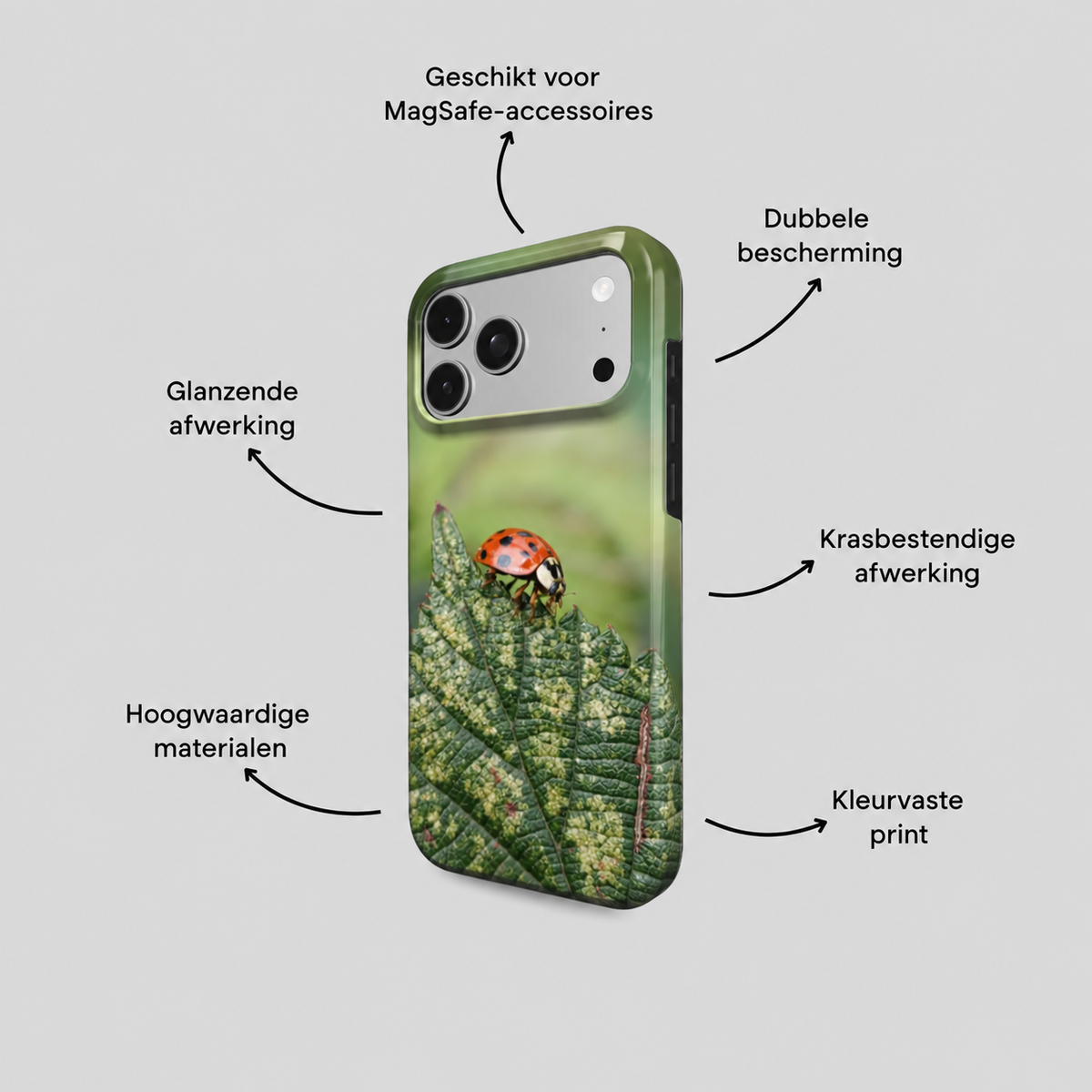 Lieveheersbeestje MagSafe iPhone Hoesje – Tough Case