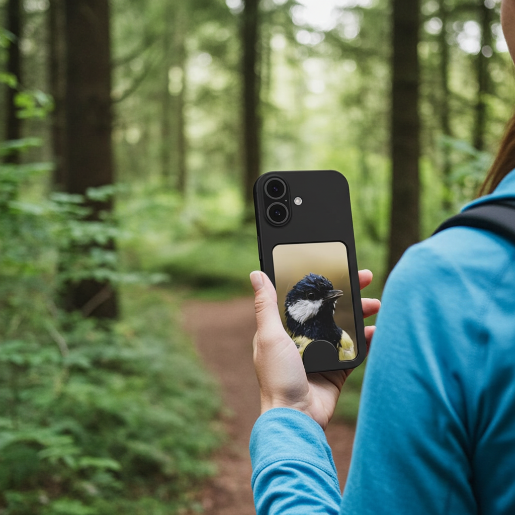De Wallet Koolmees in gebruik op telefoon