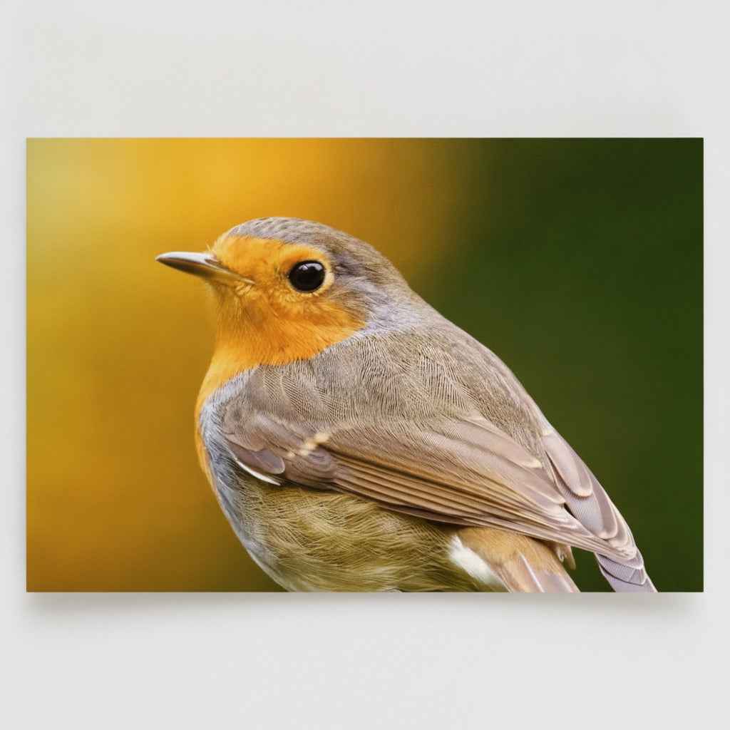 Roodborst Premium Briefkaart – vogelfotografie